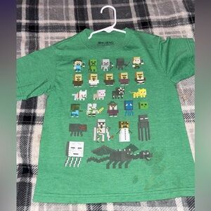 Mojang Green Kids Short Sleeve Tee